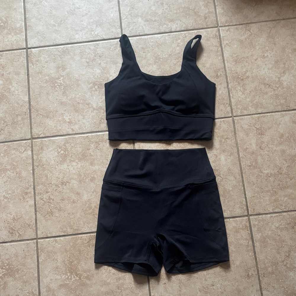 NWT Women’s Black Workout Set